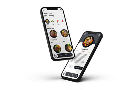 Design For Food delivery app app design ui ux vector