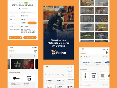 Biiibo - iOS App app design baseline branding ecommerce app product design styleguide typography ui ux
