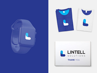 Lintell Solutions Branding agency brand identity l logo branding business card identity l monogram logo proportions typography