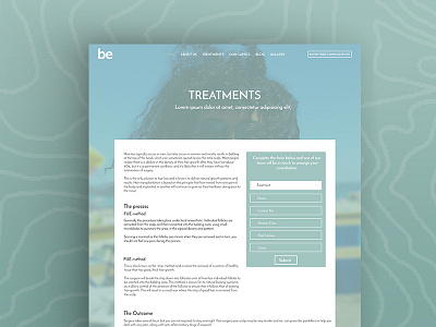 Treatment Page Be Cosmetic adaptive bootstrap desktop view hcd responsive tab ui ux website