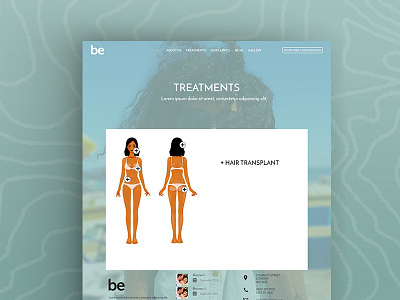 Treatment Page Be Cosmetic adaptive bootstrap desktop view hcd responsive tab ui ux website