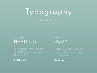 Typography Style Sheet