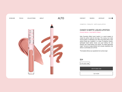 E-commerce shop(Single Item) 012 beauty products challenge cosmetics daily dailyui dailyui012 design e commerce e commerce shop ecommerce product card shop single product ui uidesign uiux