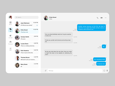 Direct Messaging UI