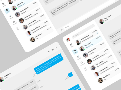 Direct Messaging UI 013 app blue challenge chat chats clean daily dailyui dailyui013 design desktop direct direct messaging direct messaging ui message messages simple ui web