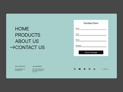 Contact Us 028 app challenge contact contact us daily dailyui dailyui028 dailyuichallenge design feedback social buttons ui web webdesign
