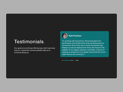 Testimonials 039 app challenge clients companies daily dailyui dailyui039 dailyuichallenge design feedback testimonials ui