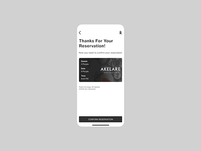 Confirmation 054 app branding challenge confirm reservation confirmation daily dailyui dailyui054 dailyuichallenge design mobile reservation restaurants ui