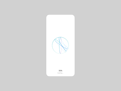 Loading... 076 app challenge clean daily dailyu076 dailyui dailyuichallenge design ios loading animation loadingscreen mobile mobile app product design screen simple ui