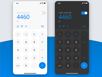 Daily UI Challenge Day 4 - Calculator App animation app branding dailyui design graphic design icon illustration logo ui ux vector