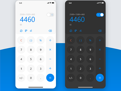 Daily UI Challenge Day 4 - Calculator App