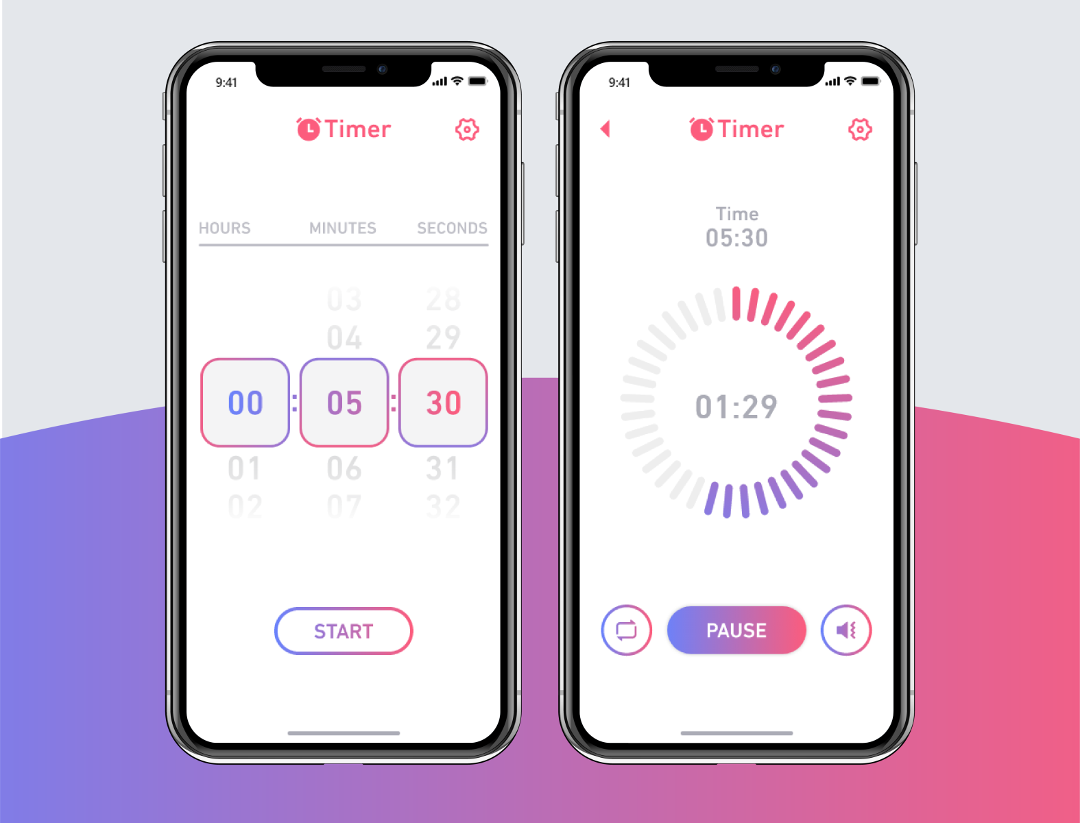 Daily UI Challenge Day 14 - Countdown Timer App UI Design by Habeshian ...