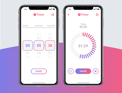 Daily UI Challenge Day 14 - Countdown Timer App UI Design app branding dailyui design graphic design habeshian graphics icon illustration logo ui ux vector website