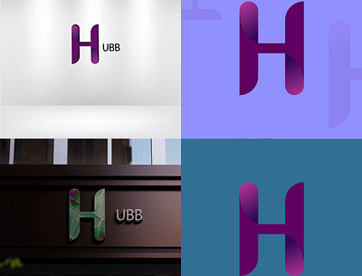 H ubb Logo brand identity branding design graphic design logo logo collection logo inspiration