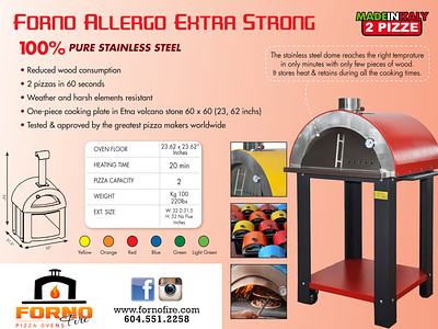 Forno Pizza Over Sell Sheet adobe indesign branding concept design sell sheet