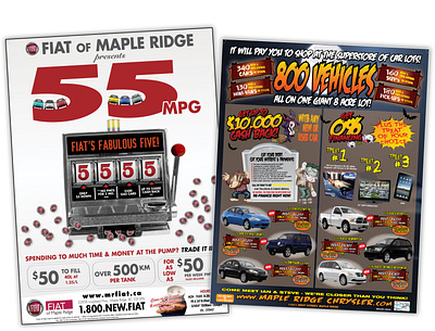 Automotive Advertisments for community newspapers branding graphic design