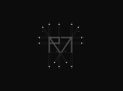 RM SYMBOL brand brand identity branding branding mark construction mark design graphic design grid guideliness identity logo logo construction logo mark logo type logotipo mark minimal logo minimalist design symbol visual identity