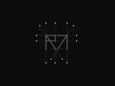 RM SYMBOL brand brand identity branding branding mark construction mark design graphic design grid guideliness identity logo logo construction logo mark logo type logotipo mark minimal logo minimalist design symbol visual identity