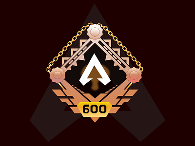 Apex Legends 600 Badge graphic design illustration vector