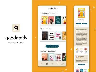 Goodreads Re-Brand & App Design