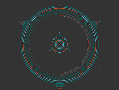 FUI R-003 dark mode dark ui design designer editor fui game optical reticle sci fi tools ui