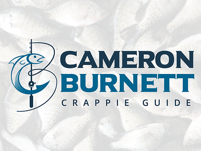 Cameron Burnett Crappie Guide branding design icon logo vector