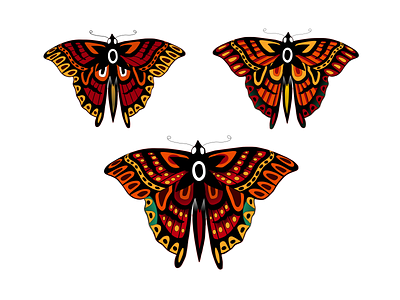 traditional butterfly tattoos