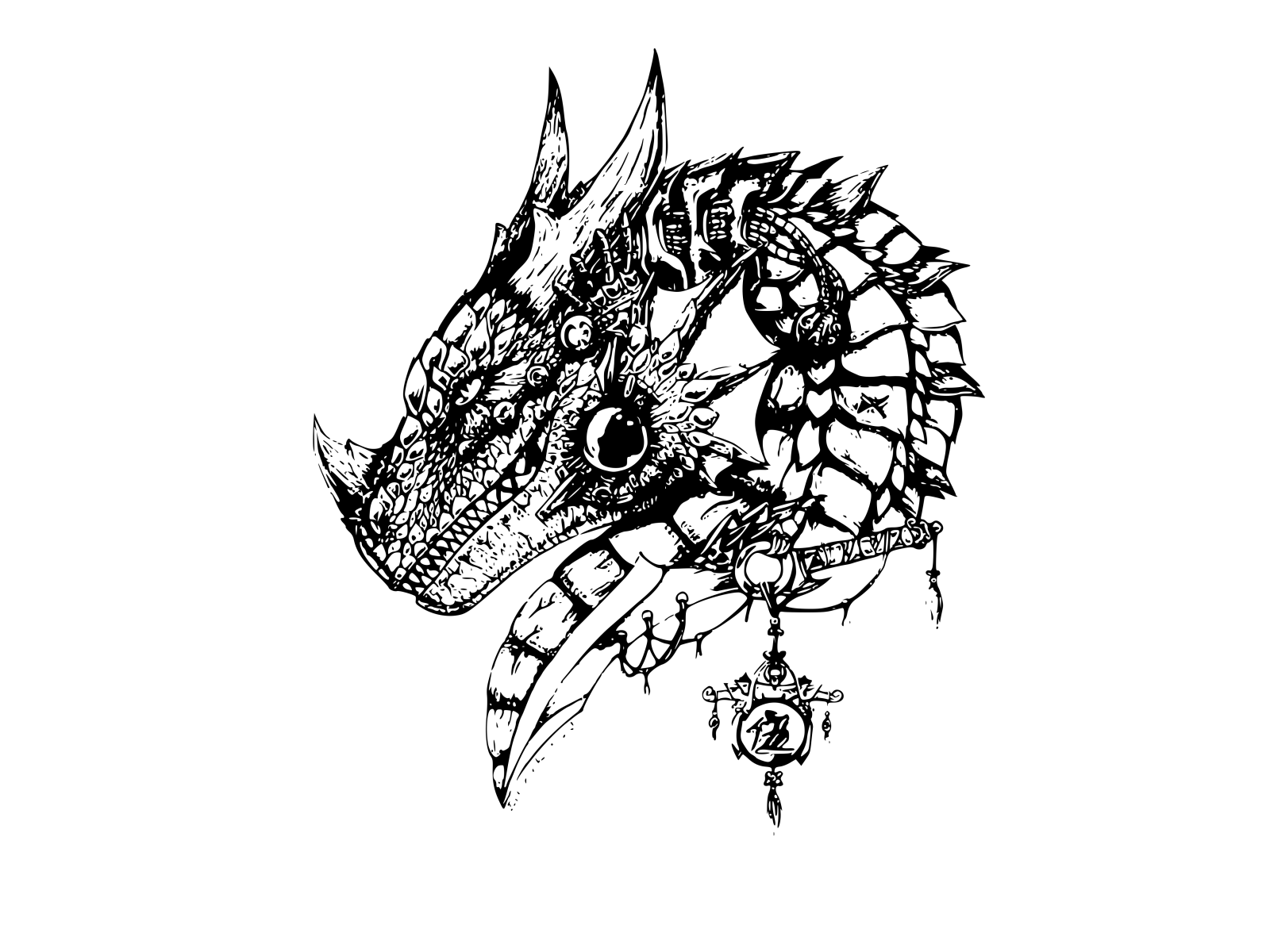 Dragon Tattoo Curved  Dragon Of Drawing Tattoo HD Png Download   Transparent Png Image  PNGitem