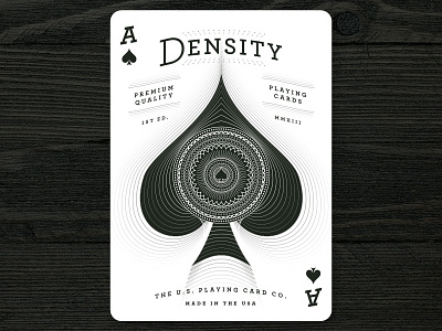 Ace of Spades ace densitydeck kickstarter playing cards spades