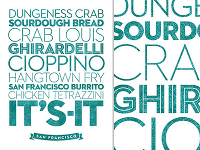 San Francisco ~ Delicious City Prints