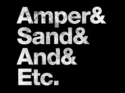 And& ampersand tee typography