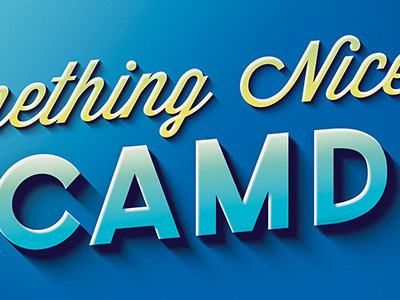 Say Something Nice About Camden Logo billboard logo shadow