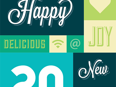 2013 > 2012 typography