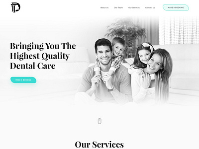 Dental Care Web Landing Page