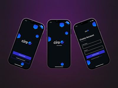 Ciro Sign up Screen app design ui ux