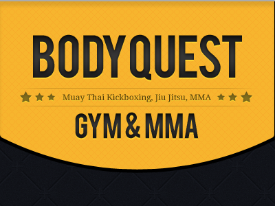 BodyQuest Gym & MMA gym logo mma yellow