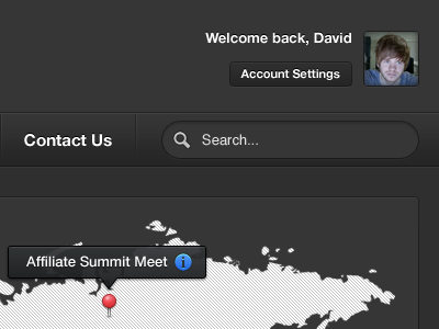 Dark stuff going on over here dark map search input tooltip ui ux