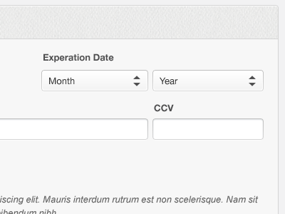 Forms (Check out attachment) clean custom drop down forms ui