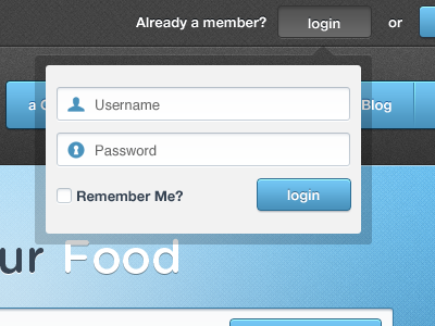 Username Password blue button dark helvetica helvetica neue input field login login form sexy ui ux