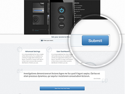 ThemeForest theme released! blue buttons grey theme themeforest ui ux white