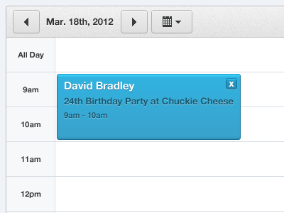 Calendar Event blue calendar clean date picker dates event gray noise ui ux