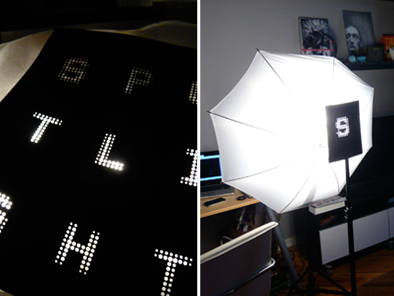 Spotlight Photoshoot photo shoot process typography