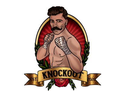 Vintage Boxer design illustration logo vector