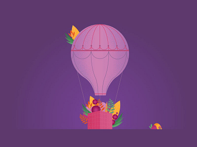 Воздушный шар design illustration