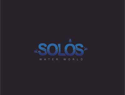 SOLOS Water World branding design graphic design icon illustration logo typography vector