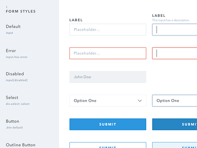 Form Styles button form guide input product design style styles