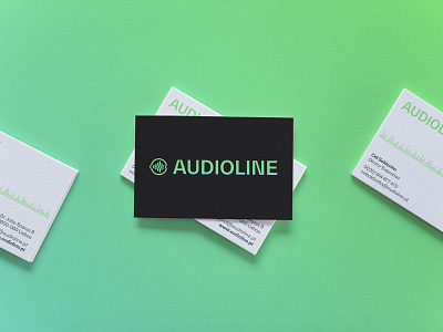 audioline branding business card