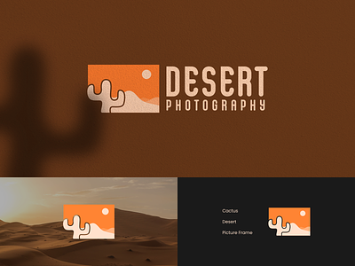 Desert Photography Logo brand branding cactus desert design graphic design illustration logo motion graphics photography rich simple ui vector videography