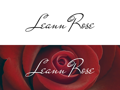 Leann Rose Logo Design brand branding design graphic design illustration logo motion graphics simple ui vector