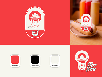 Mr. Hotdog Logo Design (Second Concept) brand branding design fast food food graphic design hotdog illustration logo motion graphics simple ui vector